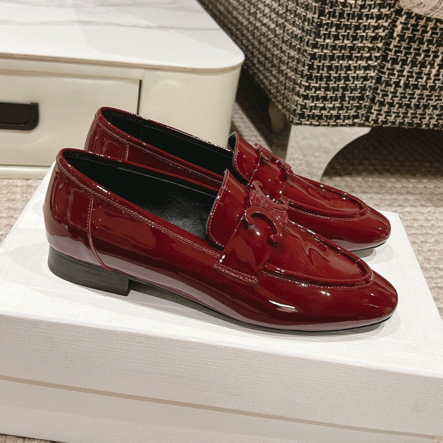 TRIOMPHE LOAFER IN CRIMSON RED PATENT CALFSKIN