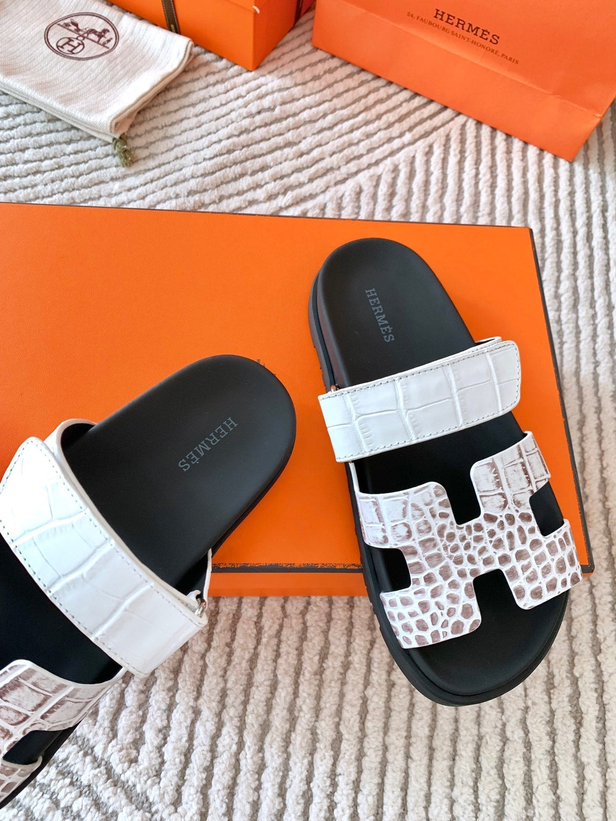 HM Chypre Sandal Ombre White Earth Brown Cowhide 963213