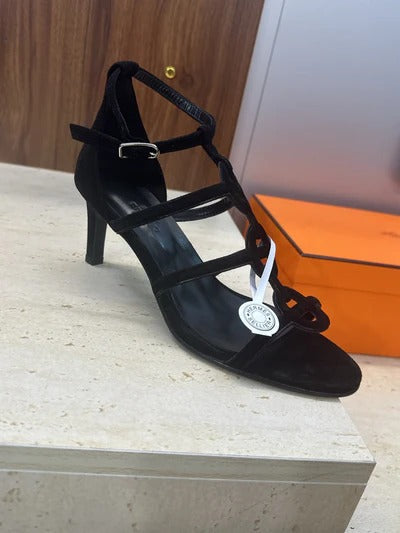 HM 26ss High Heels Sandals 70 Suede 633218