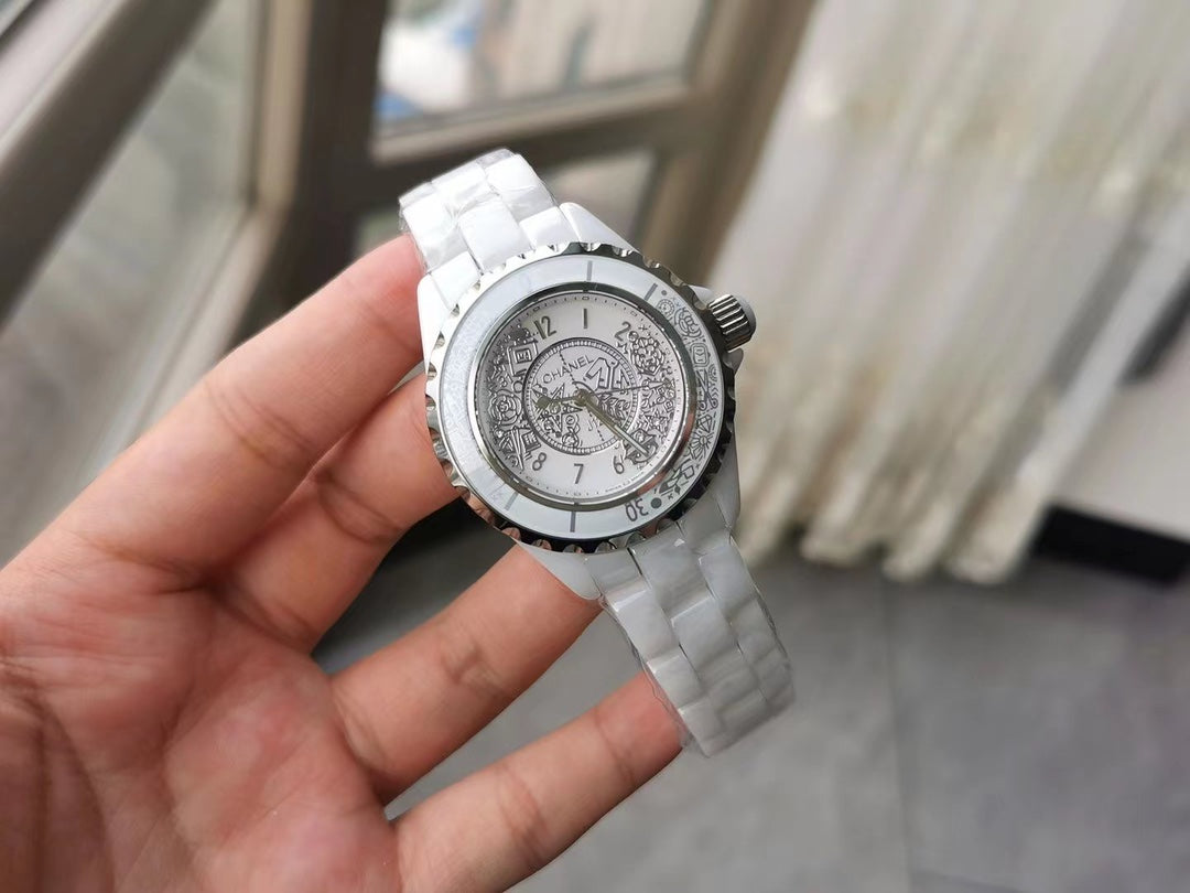 J12 38mm Quartz 20Th Anniversary White Ceramic