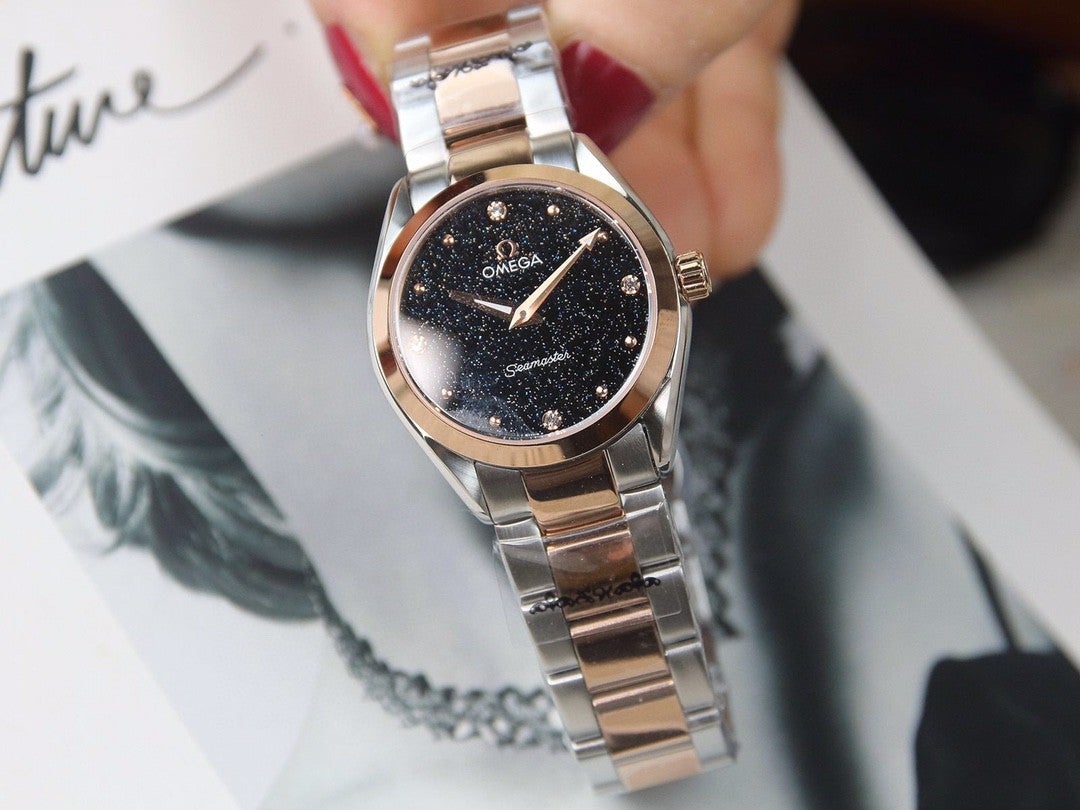 SEAMASTER QUARTZ 33MM TWO-TONE BLACK DIAL
