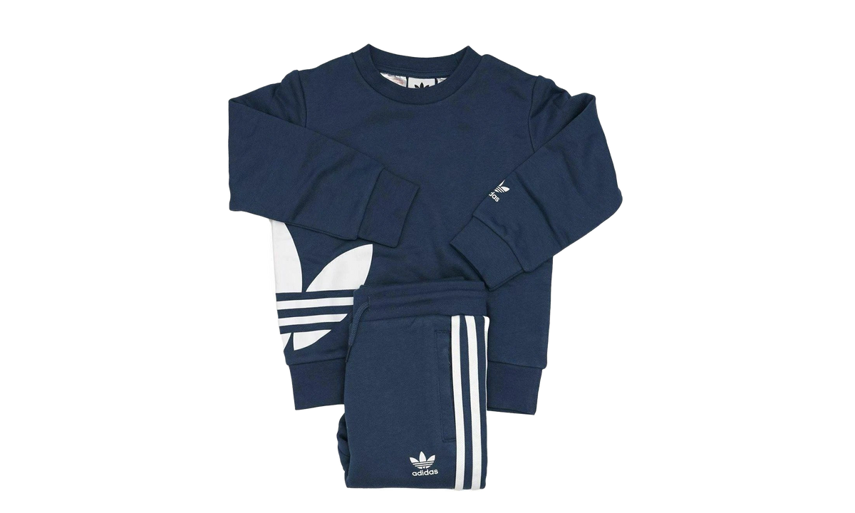 Originals Big Trefoil Crew Set GS "Night Marine / White" FM5620